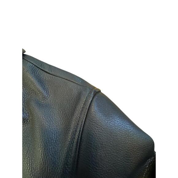 First Classics Black Leather Jacket Womens Motorcycle Biker Lined Thinsulate M - Picture 9 of 11